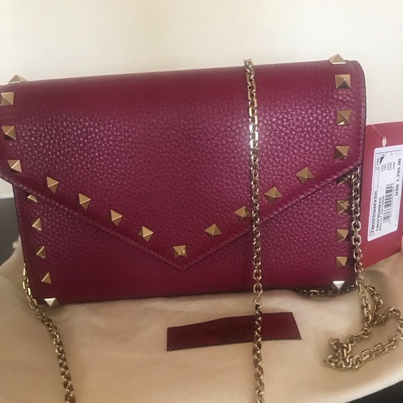 VALENTINO GARAVANI Rockstud Wallet On A Chain - Picture 12 of 14